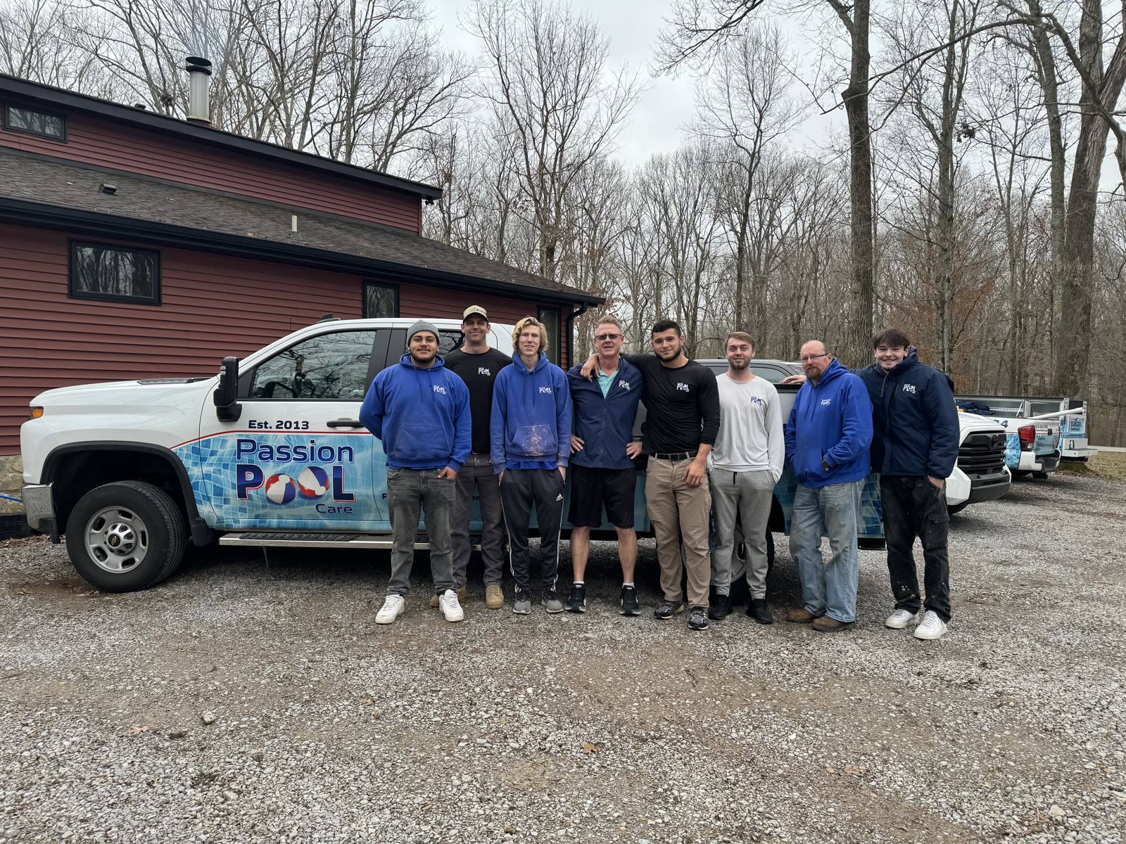 The Passion Pool Care crew and service trucks, Murfreesboro, TN